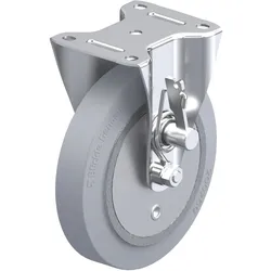 Blickle, Möbelrollen, 744225 B-GEV 200K-TML-SG Bockrolle Rad-Durchmesser 200 mm Tragfähigkeit max. 600