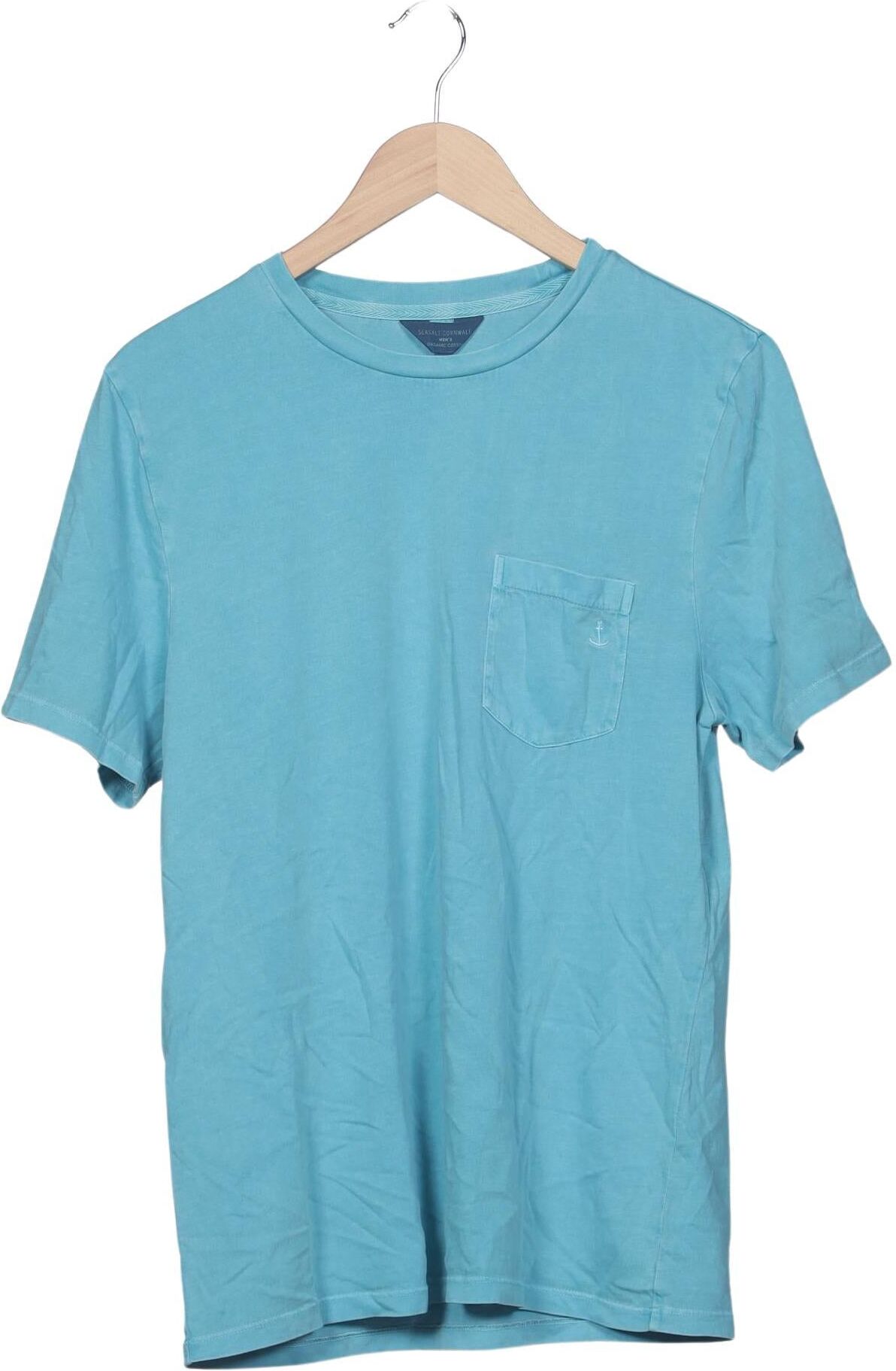 Seasalt Herren T-Shirt, Hellblau, Gr. S, Baumwolle - Second Hand