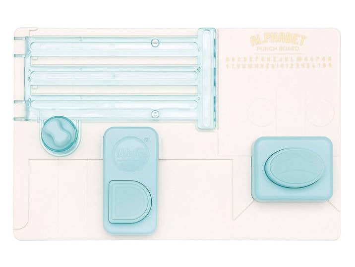 Rayher Alphabet Punch Board Grau