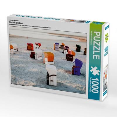 CALVENDO Puzzle Ein Motiv aus dem Kalender Einfach Borkum | 1000 Teile Lege-Größe 64x48cm Foto-Puzzle für glückliche Stunden