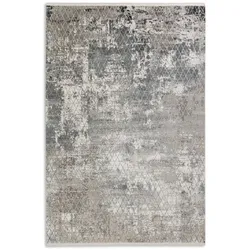 SCHÖNER WOHNEN-Kollektion Webteppich Vision 133 x 190 cm Mischgewebe Grau Anthrazit
