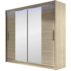 KLEIDERSCHRANK London II, mit RGB LED Beleuchtung