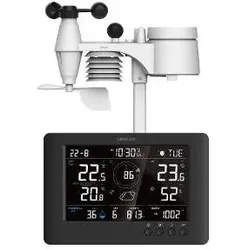 Sencor SWS 9500 Wetterstation schwarz / Farb-LCD / Funksensor, Wetterstation, Schwarz