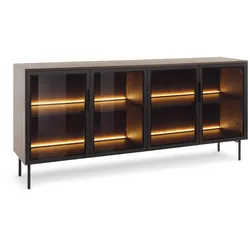 SIDEBOARD GLORIA 181,3x39,3x82,6 cm mit 4 Türen Eichefarben