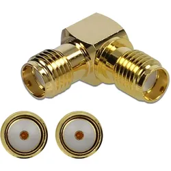DELOCK Adapter SMA Buchse zu SMA Buchse 90° 10 GHz