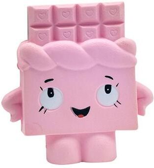 Snug & Styled Cute Slow Rebound Squishy Toy Chocolate Stress Relief PU Squeeze Decor pink