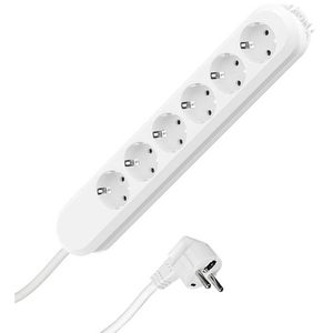 Bachmann Steckdosenleiste Smart 381.250K, 3m Kabel, 6-fach in weiß