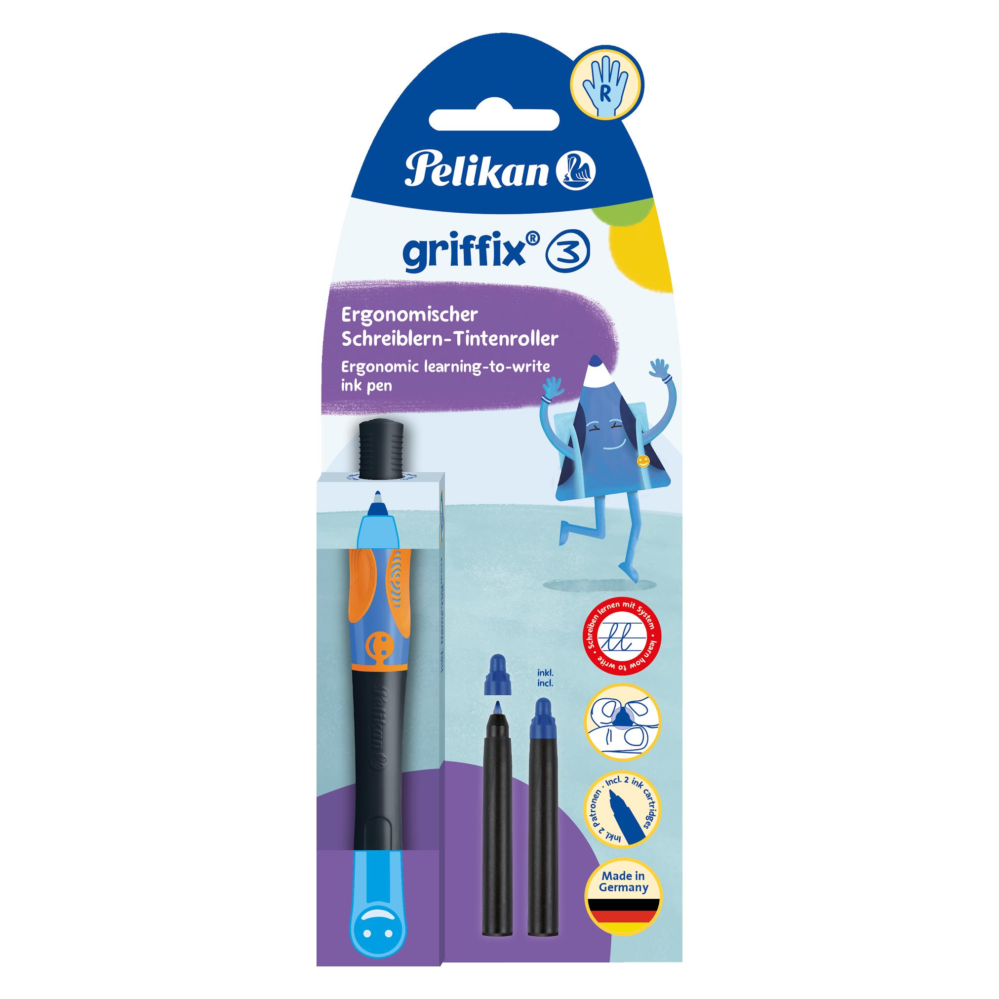 Pelikan Tintenroller Griffix Neon Black Blister (1x) (820998)