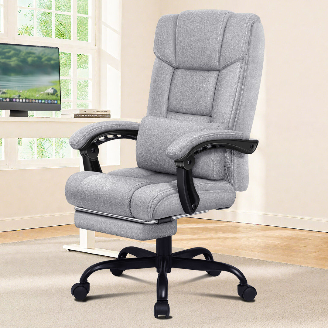 ClassicLiving Monkstown Office Chair Grey 64cm W X 61cm D