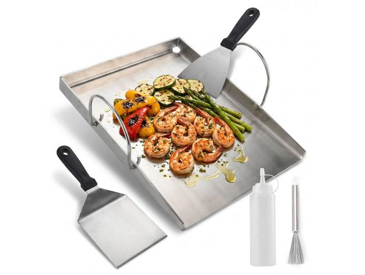 Nettlife Backblech Silver, Silberfarben, Metall, 30.5x3.7x40 cm, Backen & Backzubehör, Backformen, Backbleche