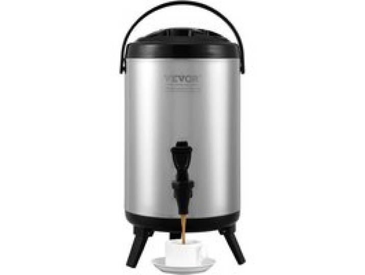 VEVOR Distributeur de Boissons Isotherme 7,6L Distributeur d’Eau Chaude et Froide Non Électrique Inox Alimentaire Conservation 4-6H Conteneur Isotherme avec Robinet Portable pour Camping Restauration