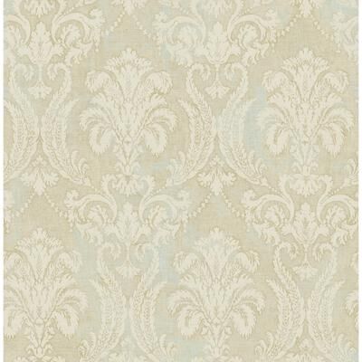 Seabrook Designs Croydon Damask Unpasted Wallpaper