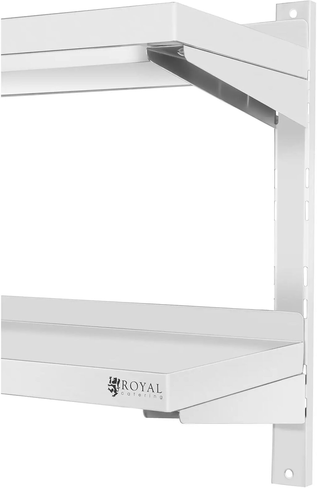 Royal Catering Nástěnná police - 2 police - 40 x 120 cm RCWR-1200.4