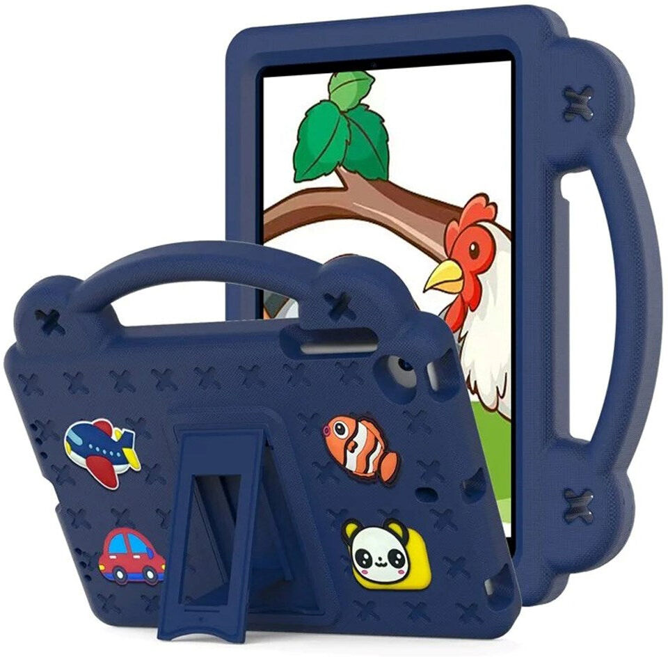 EIDERWOOD - iPad Mini (2019/2015/2014/2013/2012) Børne Cover m. Kickstand & Håndholder - Mørkeblå