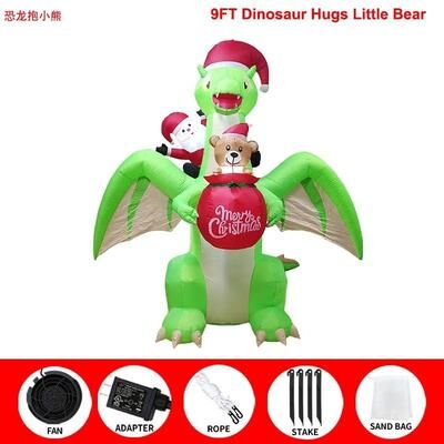 Uplift Picks LED Christmas Inflatable Decoration Light Up Holiday Lawn Figure d eu