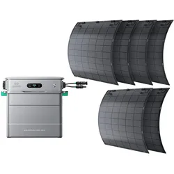 Zendure SolarFlow 800 Pro 1380 Wp Balkonkraftwerk Set 1,9 kWh Speicher mit 6x230 Wp flexiblen Modulen