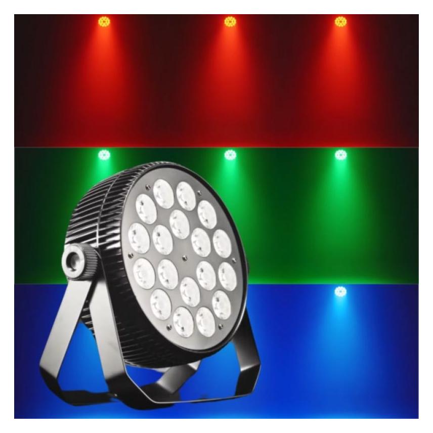 Light4Me PARTY PAR 18x10W RGBW reflektor sceniczny (10 W, LED) (5908249830233)