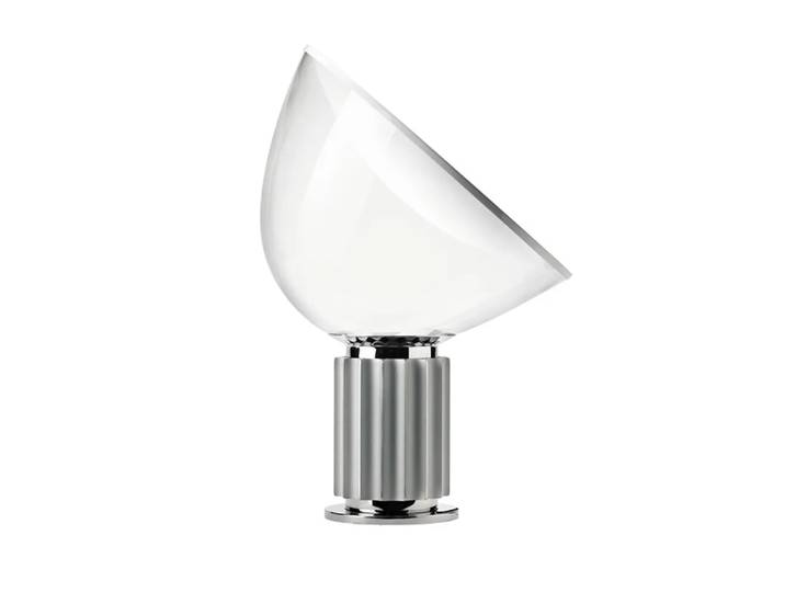 Flos Lampe de table Taccia LED 64,5 cm Argenté