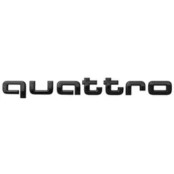 Audi Leistungs-/Technologie-Schriftzug in Schwarz Heck quattro 4KE071806