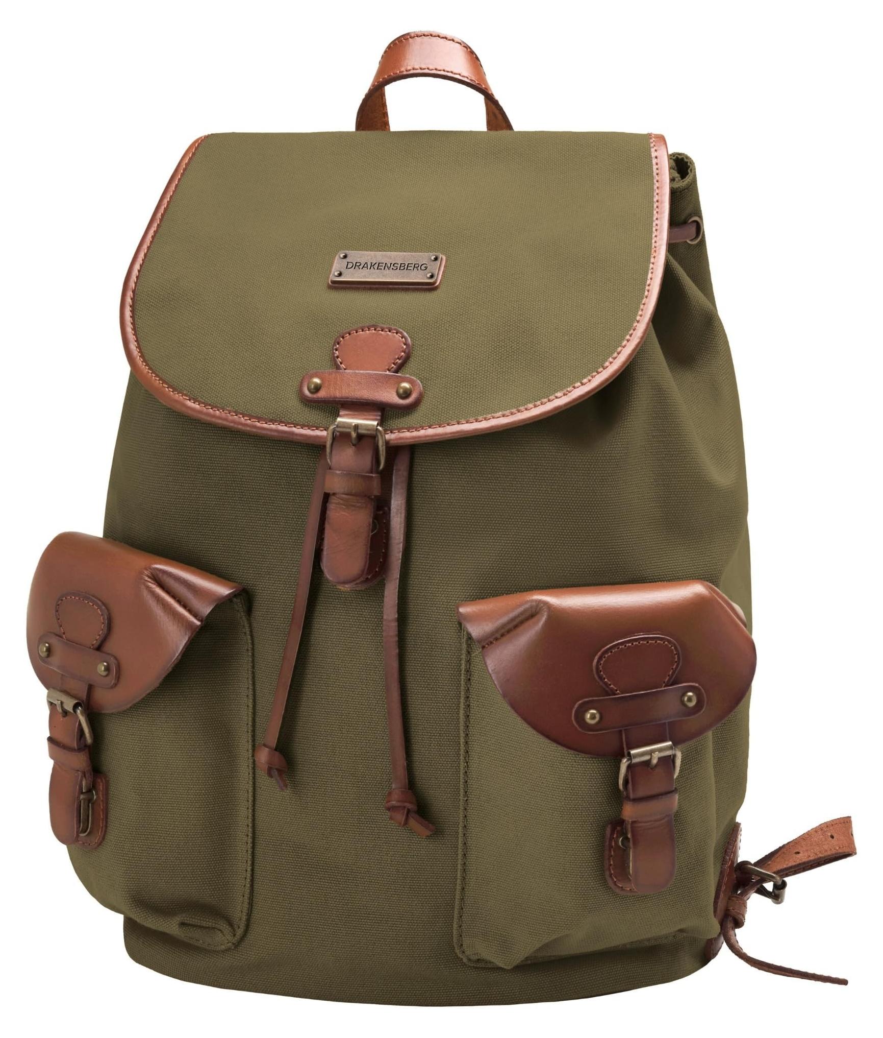 Henrietta Canvas Rucksack für Wandern im Vintage Design
