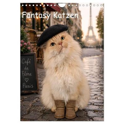 Fantasy Katzen (Wandkalender 2027 DIN A4 hoch), CALVENDO Monatskalender