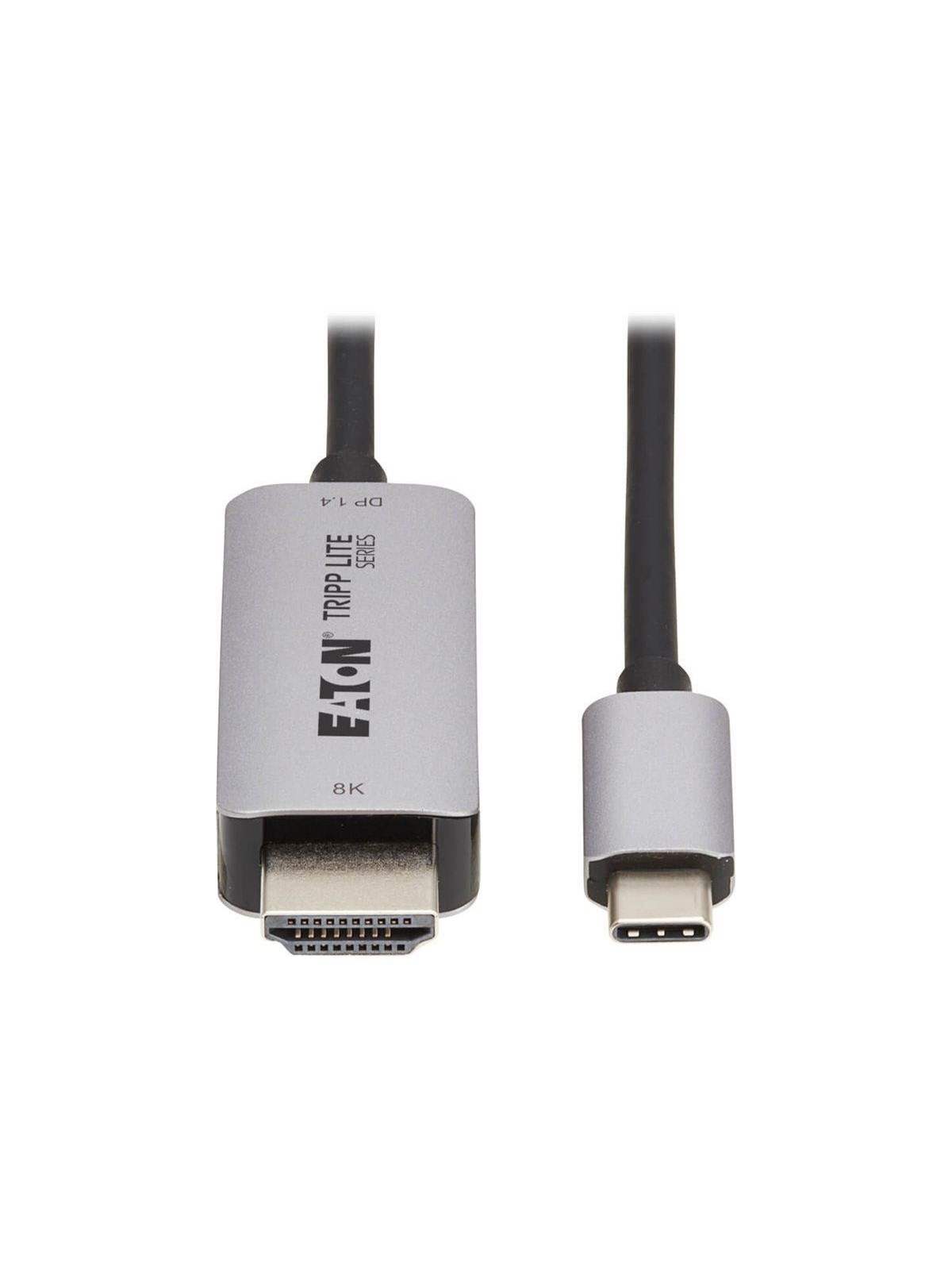 Eaton Tripp Lite Series USB-C to HDMI Active Adapter Cable M/M 8K60 Hz 4K 144Hz HDR 4:4:4 HDCP 2.3 Black 6ft