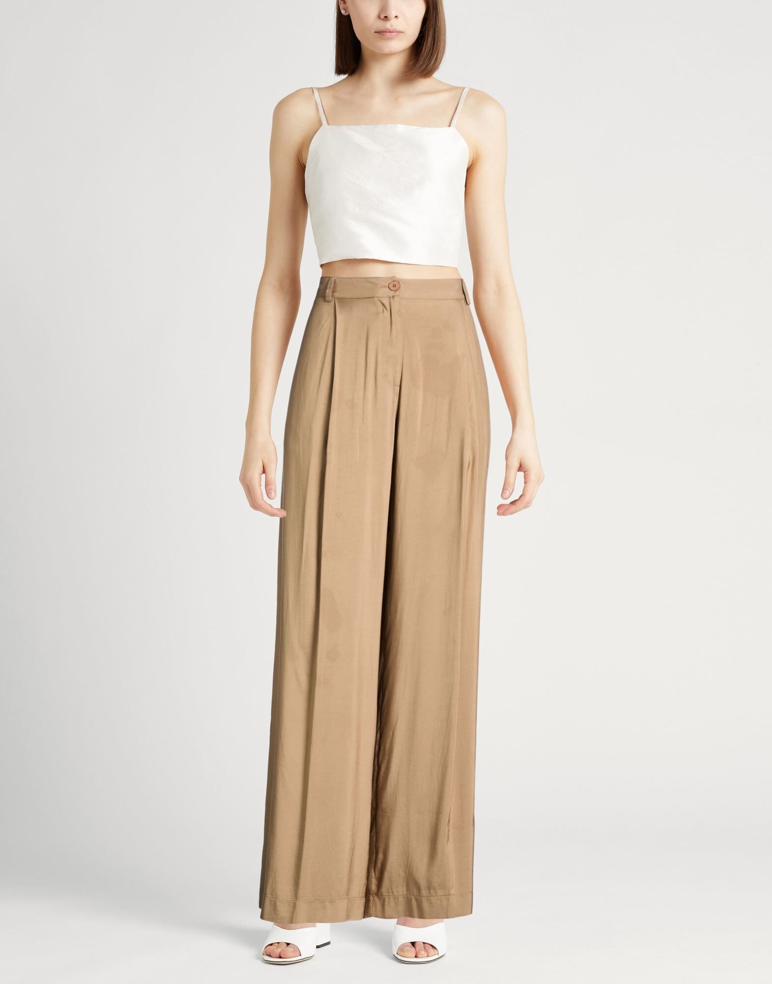 Annarita N. Pantalones Mujer Camel 38 Mujer