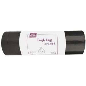 Idea-Home Müllsäcke 240 Liter, stark, schwarz, 10 Stück