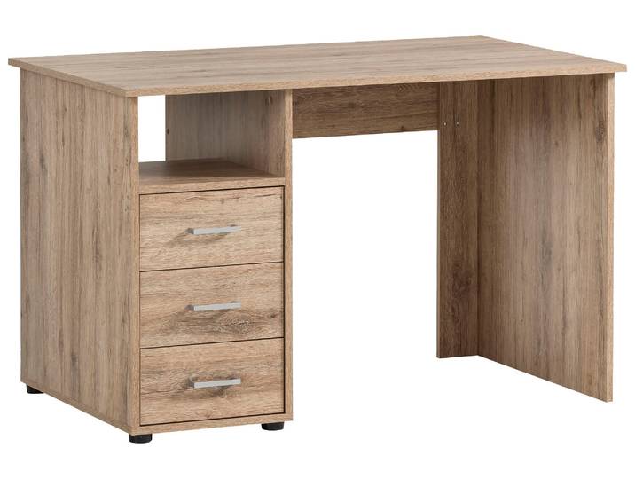 Schreibtisch SCHILDMEYER Baku , braun (wildeichefarben, wildeichefarben, wildeichefarben), B:115,8cm H:74cm T:70cm, Tische, Schreibtisch, Solide Verarbeitung - Dieses Produkt ist in Deutschland gefertigt