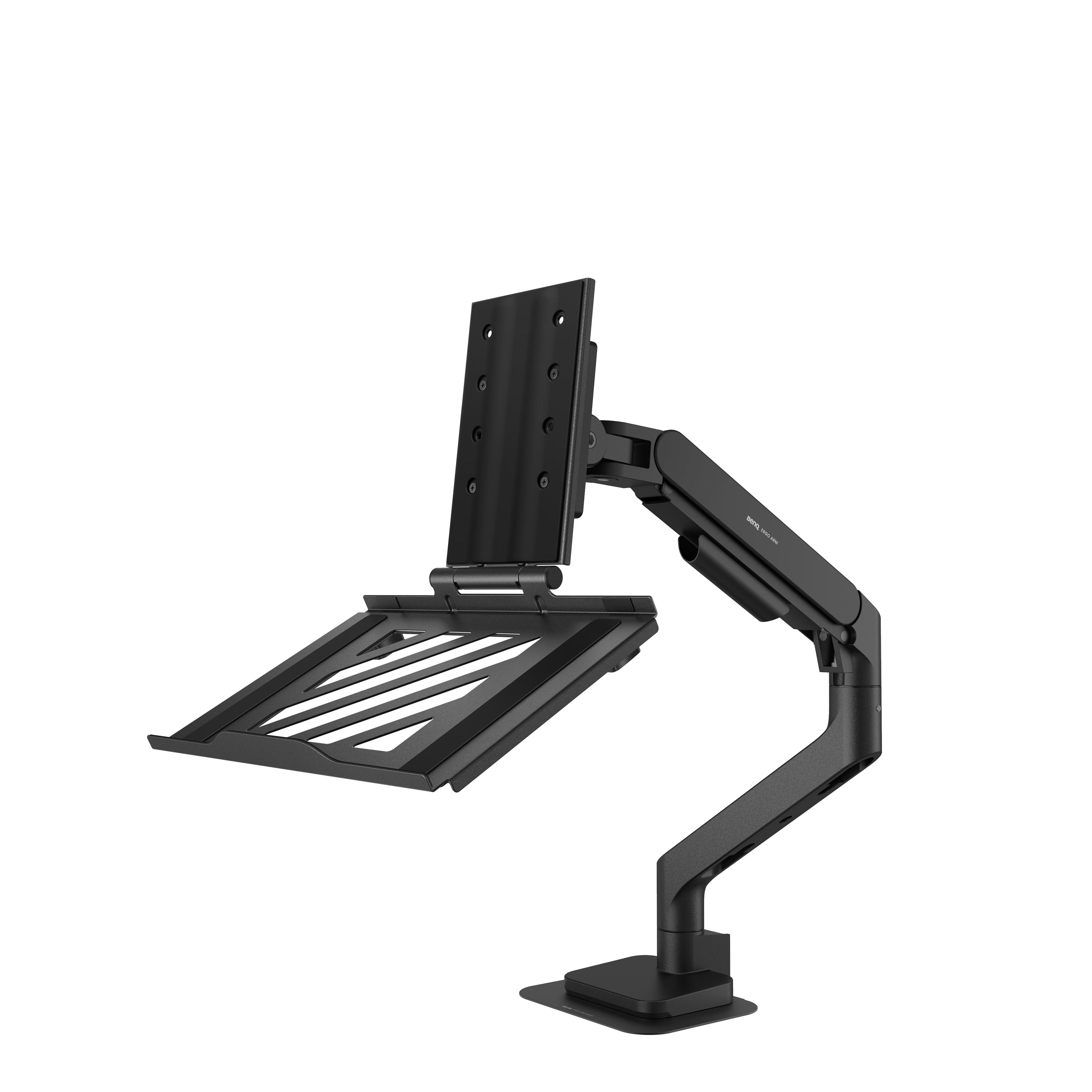 BenQ LTB01 Universal Notebookhalterung für Monitorarm für bis zu 17" Notebooks Schwarz 5A.A3F44.LBW