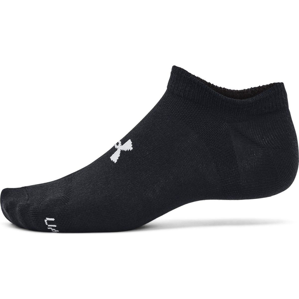 Under Armour Essential No Show 6pk black halo gray (002) L 1382611-002-LG