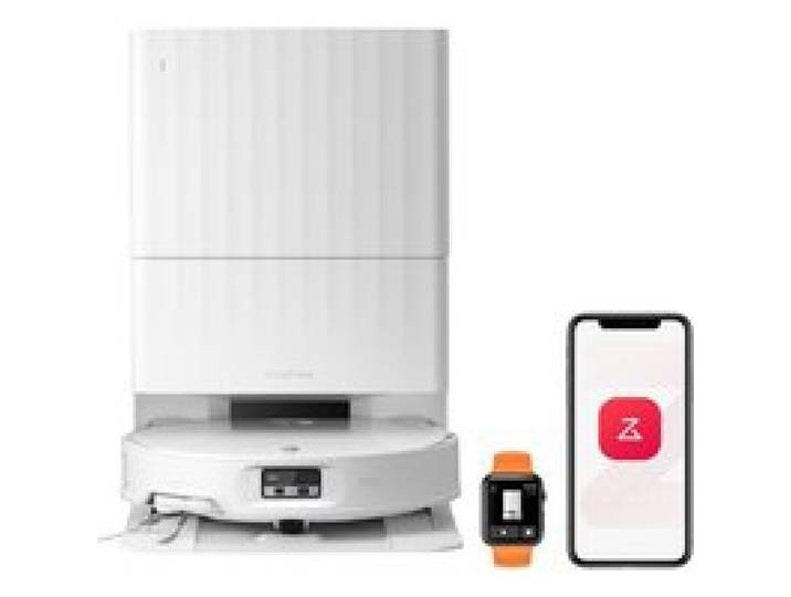 Roborock Qrevo Edge 2 Robot aspirateur laveur avec station 25000 Pa HyperForce® Nouvelle station multifonction Lavage optimisé Blanc