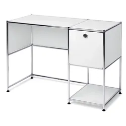 Tchibo - Schreibtisch Metall »Cn3« mit Klapptür - 116x52,5x75cm - chrom -