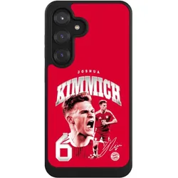 Nivocase Hülle für Samsung Galaxy S25 Handyhülle NIVOcore Case Schwarz FC Bayern München FCB Joshua Kimmich (Samsung Galaxy S25), Smartphone Hülle, Schwarz