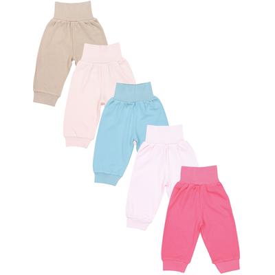 Pumphose TUPTAM "Pumphose Baby Lange Pumphose 5er Pack", Mädchen, Gr. 68, N-Gr, rosa (beige mintgrün puderrosa rosa pink), Obermaterial: 100% Baumwolle CO., Hosen