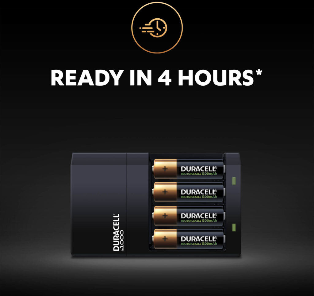 Duracell Hi-Speed Value Battery Charger CEF14 inc Batteries
