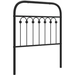 vidaXL Kopfteil Metall Schwarz 75 cm