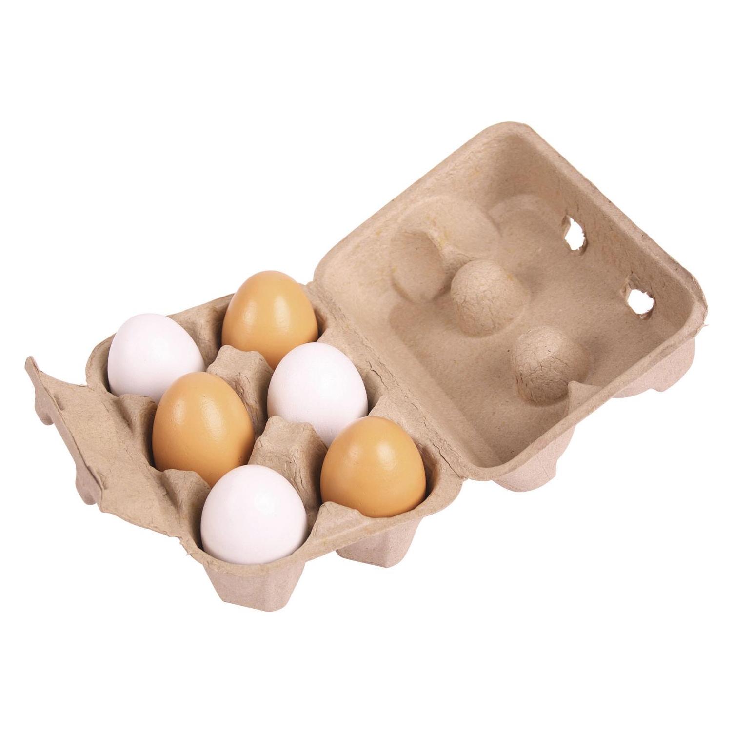 Bigjigs Karton mit hölzernen Eier (BJ711)