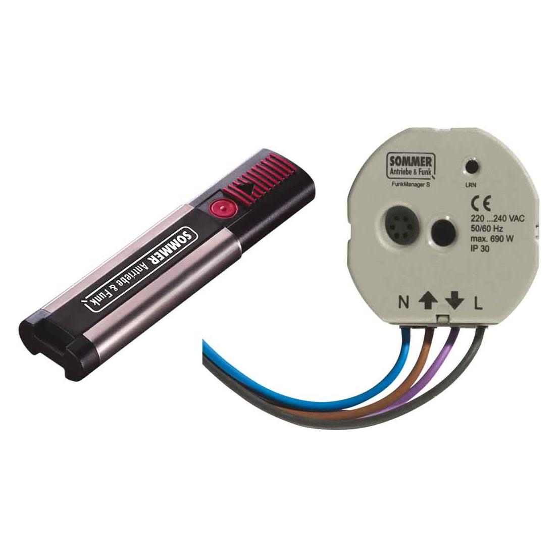 Sommer Torantriebe SOM 5990V000 Funkmanager Set in Unterputz-Dose (5990V000)