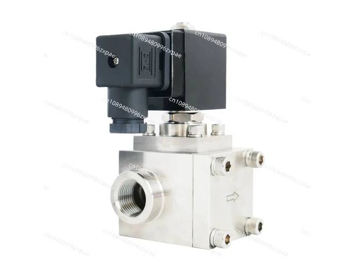 Vanne solénoïde haute pression en acier inoxydable 0~300 bars, électrovanne 1/4 AC 220v 24v BSP/NPT Valvula
