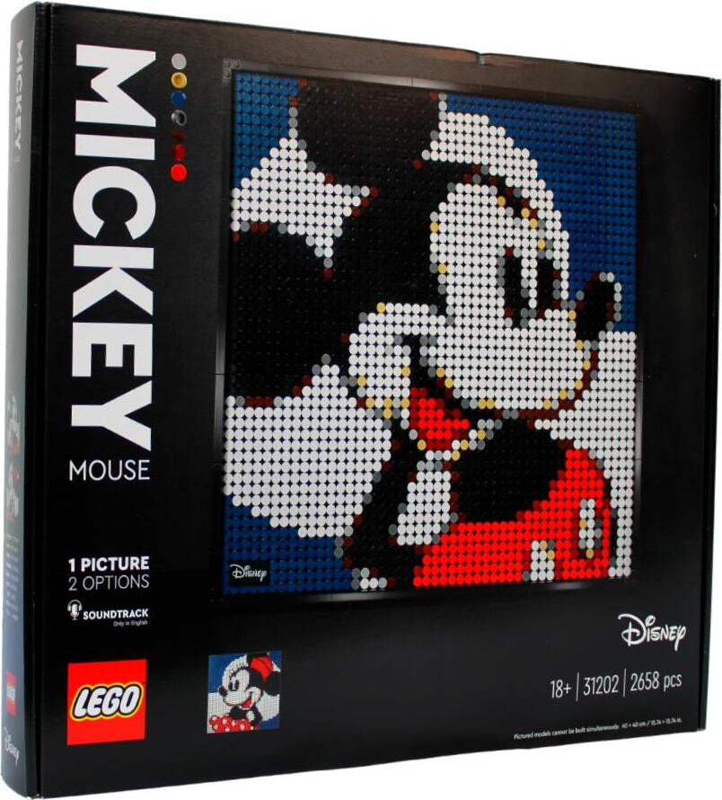 LEGO 31202 Art: Disney's Mickey Mouse decoratieve LEGO set voor volwassenen