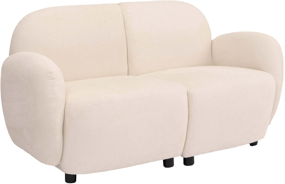 MCW-P33 Tweezitsbank Loungebank in Crème Chenille Textiel