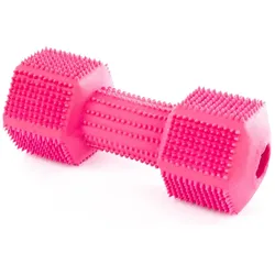 Martin Sellier Latex-Hanteln mit Noppen (Kauspielzeug Hund), Hundespielzeug