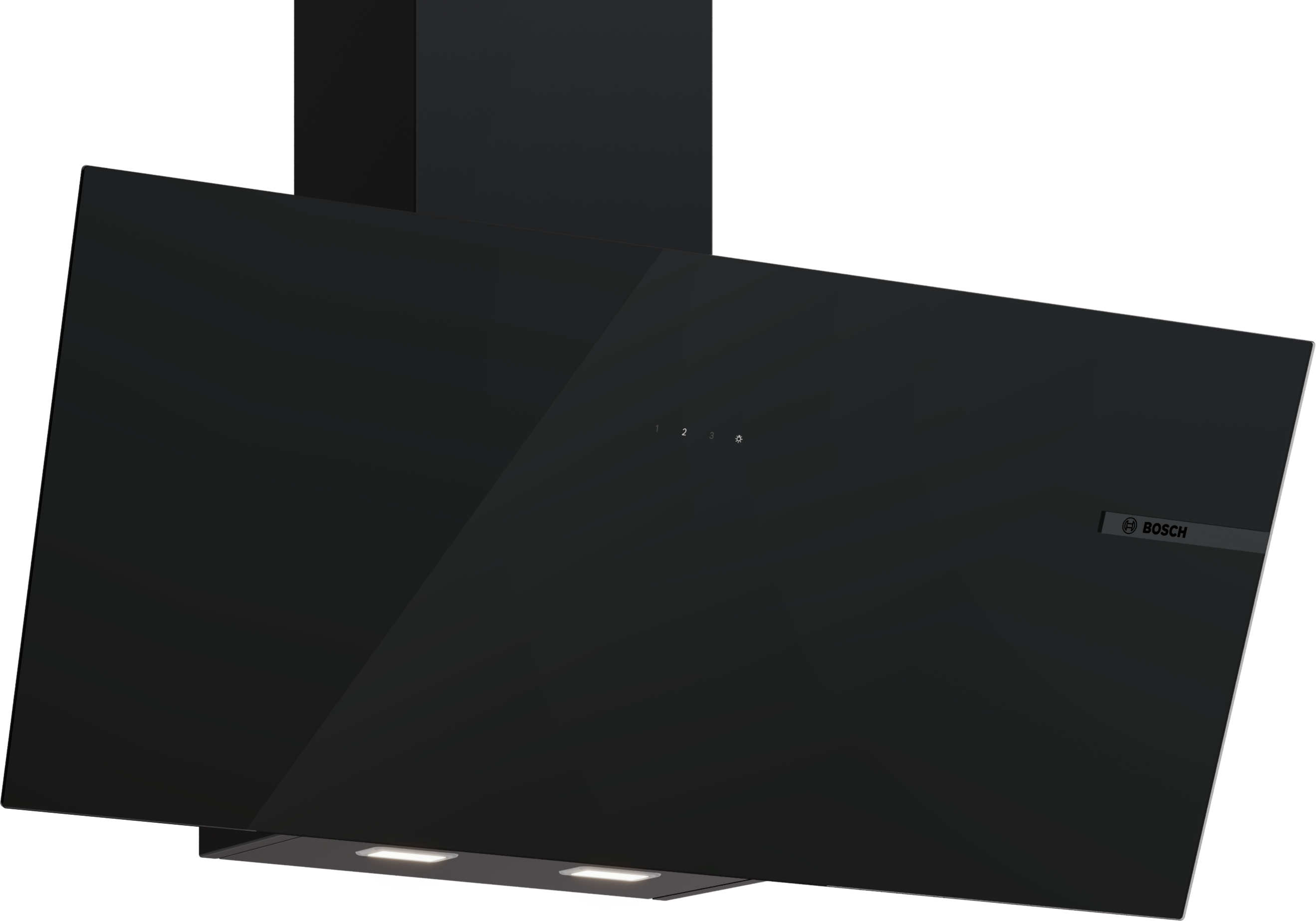 Bosch Kopffreihaube "DWK95DF61", Energieeffizienz: B, schwarz, B:89cm H:30,9cm T:39,9cm, Dunstabzugshauben, DirectSelect und LED-Beleuchtung für komfortable Bedienung, Kopffreihaube