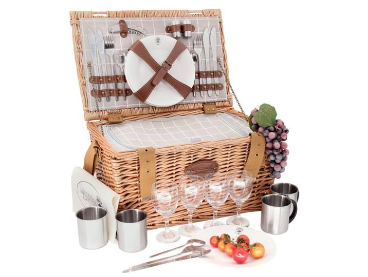 Panier pique-nique concorde pour 4 personnes avec glacière intégrée