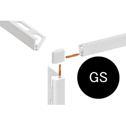 Schlüter Systems JOLLY-AC Außenecke 90° Aluminium GS - Graphitschwarz Höhe: 10 mm
