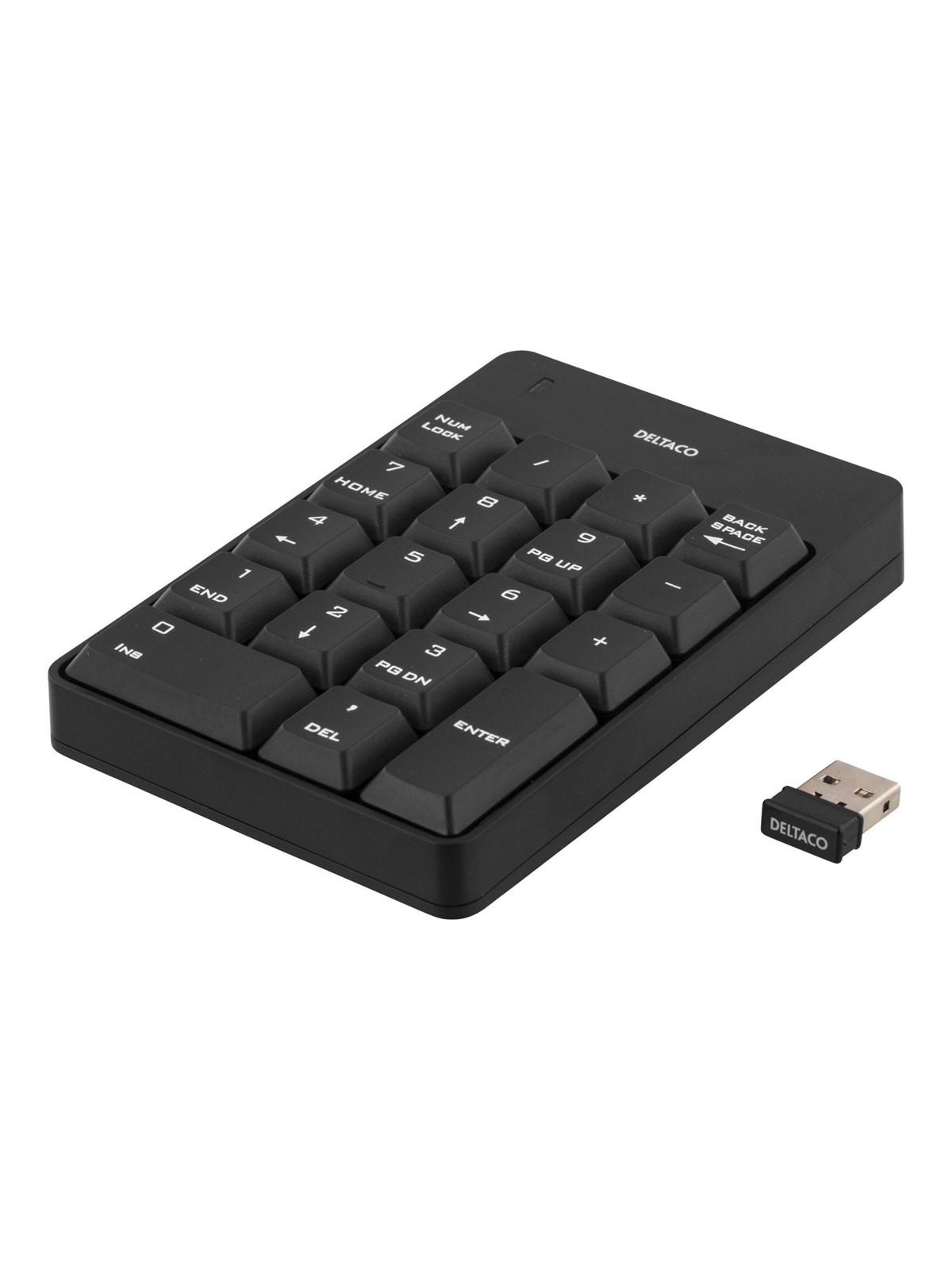 Deltaco Wireless Numpad Black - Numpad - Schwarz