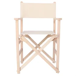 WellHome - Director-Sessel aus Buchenholz, unbehandelt 51,5x46x86 cm