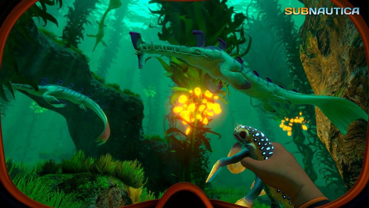 U & I ENTERTAINMENT Spielesoftware "Subnautica", blau (weiß, neutral), PlayStation 4, Spielesoftware, Spielesoftware