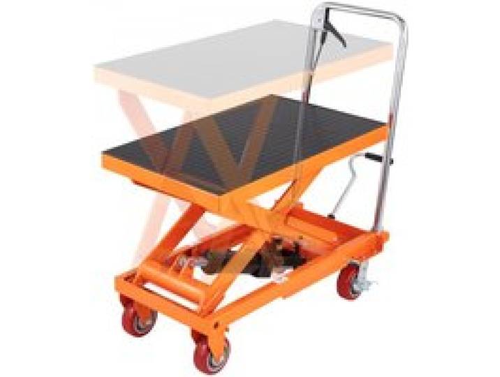 VEVOR Scherenhubtisch hydraulisch 500 kg Tragfähigkeit Hubtischwagen 285–900 mm Hubbereich Hubtisch Werkstatt 815 x 505 mm Plattform Scherenhubwagen Einzelschere für Fabriken Lagerhäuser Supermärkte